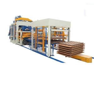 Máquina de fabricación de ladrillos totalmente automática de cemento hidráulico, línea de producción de máquina de fabricación de bloques de enclavamiento de hormigón, tipo de línea de producción - Product Image 6