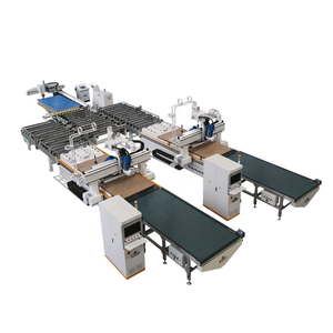 Automatisches Laden und Entladen einer für zwei Schneid produktions linien für die Blech bearbeitung - Product Image 3