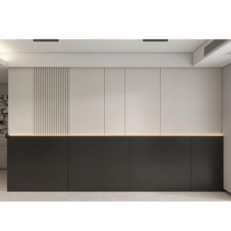 Aanpasbare 3d Decoratief Wandpaneel Slaapkamer Snelle Installatie Bamboe Houtskoolvezel Bord Klem Interval Achtergrondmuur