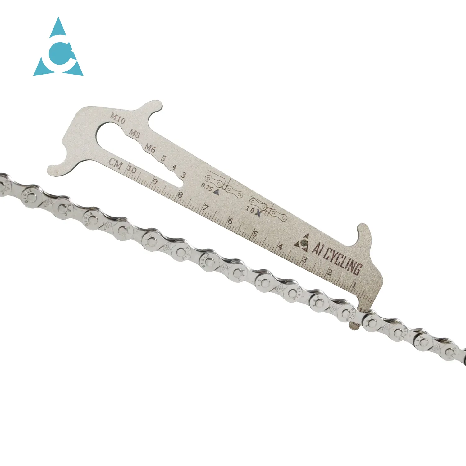 Zincir Checker aşınma göstergesi aracı zincir kancalı cıvata ölçümü 4 in 1 dağ bisikleti aksesuarları parçaları paslanmaz çelik