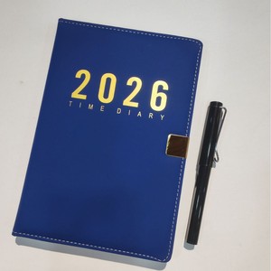 New Style 2026 Yearly Planner Customized <strong>Notebooks</strong> Faux Leather Cover Diary <strong>Color</strong> English Spanish Pages <strong>with</strong> Day pages - Product Image 2
