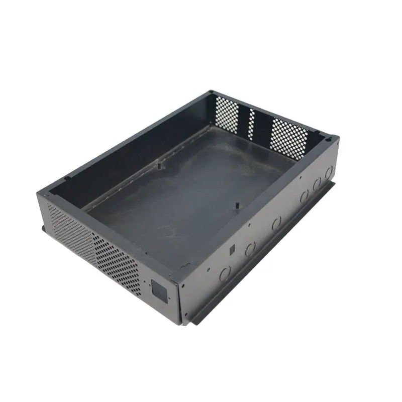 Fabricación pequeño Panel de control personalizado Caja de metal con recubrimiento de polvo eléctrico Caja de gabinete al aire libre Caja de caja electrónica de aluminio