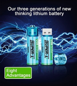 USB şarj ile 1500lithium lityum AA boyutu 1.5V şarj edilebilir pil - Product Image 2