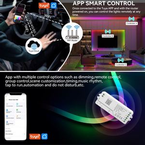 DC5V 24V RGBIC Tuya приложение WIFI светодиодный контроллер для адресуемых RGB пиксельных полосок умный дом - Product Image 5