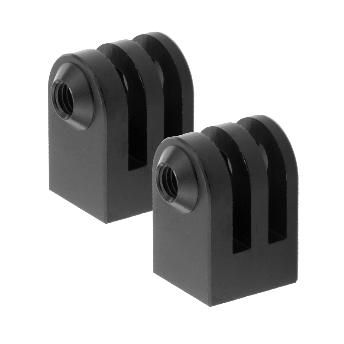 2 piezas con orificio de 1/4" negro