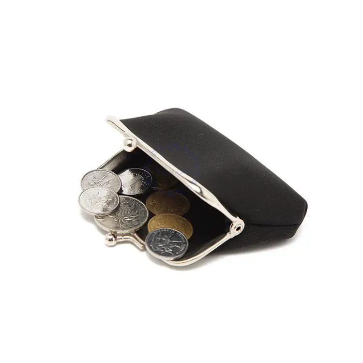 Mini porte-monnaie en néoprène avec fermoir fermeture, organisateur de portefeuille, pochette de changement, étui à pièces de monnaie
