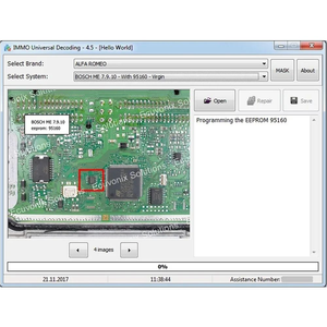 IMMO Universal Decoding 4.5 Software entfernen für EDC15C7 EDC17 IMMO Code der ECU Reparatur EEPROM Wegfahr sperre IMMO aus Programmierer