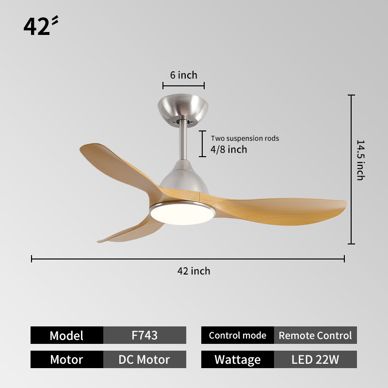 42inch -Silver +natural wood