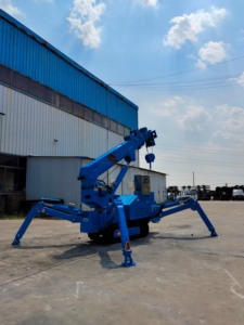 Распродажа, 1 тонный открытый гусеничный гидравлический кран-паук с дистанционным управлением, высокопроизводительный кран-паук - Product Image 4