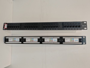 Tipo 1U de 19 pulgadas con Krone/110/Dual IDC 484x45x87mm 646G Peso del panel de conexión del centro de datos Cat6/Cat5e de 24 puertos - Product Image 6
