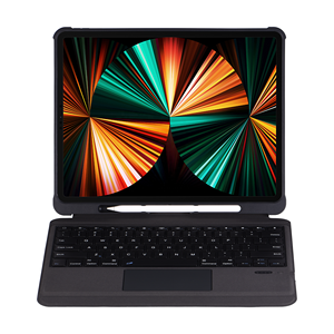 Funda de tableta para iPad Pro 12,9 2021, teclado inalámbrico BT, imán extraíble con función de ratón táctil con ranura para bolígrafo - Product Image 4
