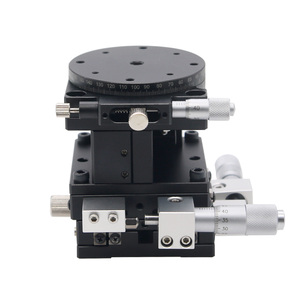 XYZR軸60mm * 60mmトリミングプラットフォームクロススライドガイドレール手動リニアステージスリップウェイ - Product Image 2