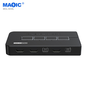 4k 60HZ自动Hdmi Usb Kvm开关4x1 Hdmi 2.0视频开关选择器4进1出HDMI KVM开关4端口，带桌面控制