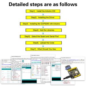 Keyestudio ESP8266 WI-FI geliştirme kurulu + USB kablosu Arduino NodeMCU için/dayalı ESP8266-12FWIFI/destek RTOS
