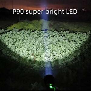 P90 trắng Laser LED USB có thể sạc lại Tầm xa <span class=keywords><strong>zoom</strong></span> High Power LED Lumen cao đèn Pin 100000 lumens không thấm nước - Product Image 5