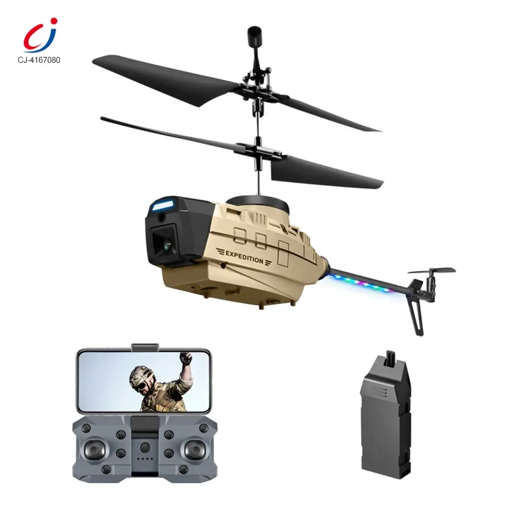 Chengji 4k macchina fotografica telecomando aereo giocattolo rc elicotteri ostacolo evitamento ape nera elicottero giocattolo