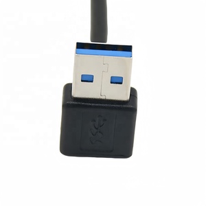 批发定制USB 3.0电缆向上角度90型-a公到Usb耳朵3.0母