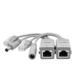 Divisor POE de tipo recto de 100Mbps, 5V-24V, adaptador de alimentación a través de Ethernet, inyector separador de Cable PoE para sistema de cámara IP - Product Image 2