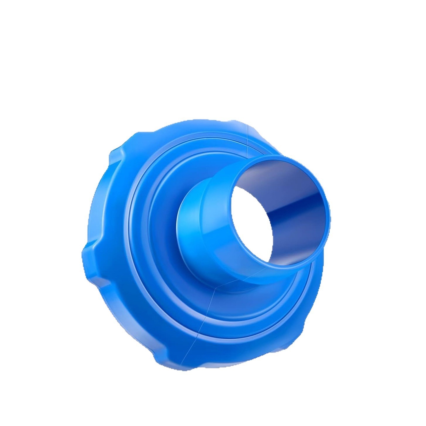 Blue pool skimmer adapter