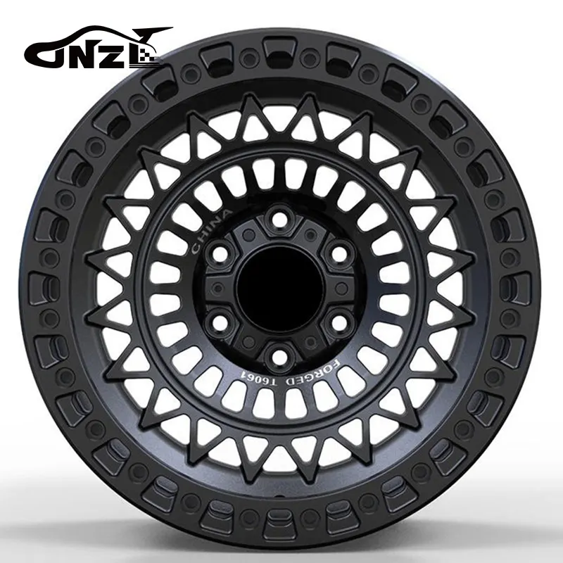 Zhenlun Pneu de Baixa Pressão 4x4 Beadlock Offroad Suv Roda De Liga Forjada Com Anel Antiderrapante Exterior