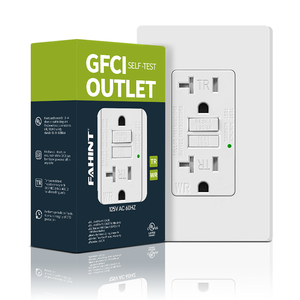 Commercio all'ingrosso universale resistente alle intemperie anti-uv funzionale autotest parete presa duplex generatore gfci presa