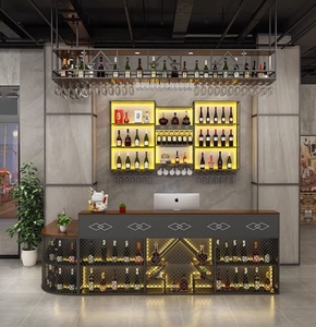 Şenlikli iç düzen tasarım Bar sayacı ile High-end alkol içme çubuğu için lüks gece kulübü ekipmanları - Product Image 4