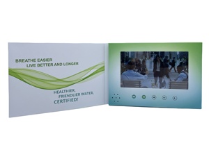 Schermo LCD video lettore libro video brochure video scheda di visualizzazione con alta risoluzione di memoria di grandi dimensioni per la pubblicità - Product Image 2