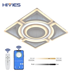 HIVIES简约设计装饰五金吊灯嵌入式智能家居170瓦发光二极管灯天花板 - Product Image 5