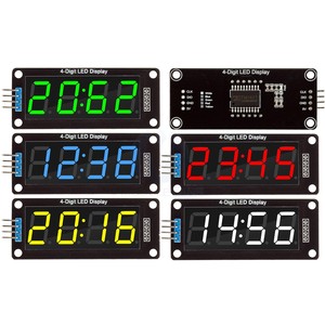 TM1637 LED-Anzeige modul für 4-stelliges 7-Segment 0,56 Zoll Zeit schalt uhr Röhren modul Rot Blau Grün Gelb Weiß - Product Image 1
