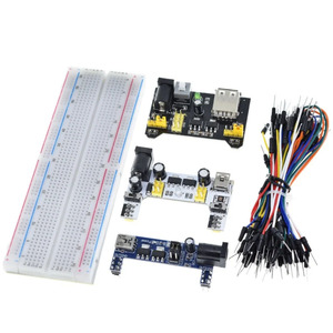 3,3 V/5V MB102 Breadboard-Leistungs modul + MB-102 830 Punkte Prototyp Bread Board Kit + 65 Überbrückung drähte Großhandel