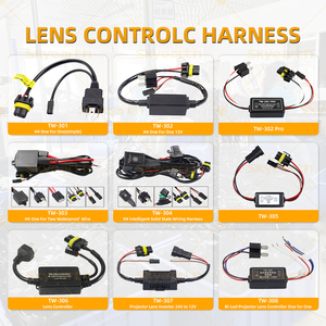 H4 Hi/Lo işın kontrol demeti lazer çift renkli projektör Lens farlar yüksek düşük işın kontrol Led sis lambası Lens denetleyici - Product Image 4
