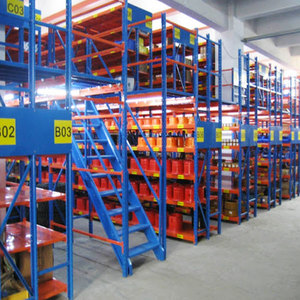 Mezzanine Racking System Paletten regal unterstützt Mezzanine Heavy Duty Multi Tier Stahlgitter Boden Mezzanine Plattform - Product Image 5