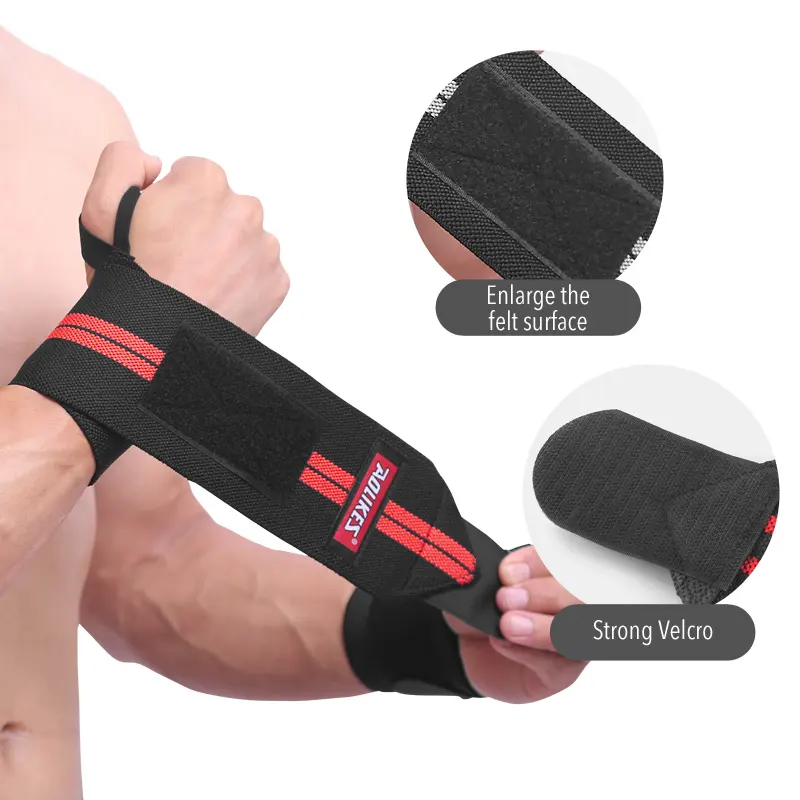 Fitness Pols Fit Verstelbare Polsband Elastische Pols Wraps Bandages Voor Gewichtheffen Powerlifting Ademend Ondersteuning