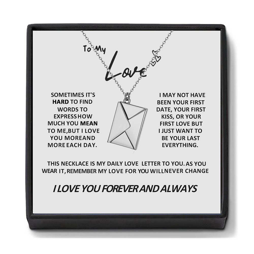 Necklace (Silver) + Card Gift Box
