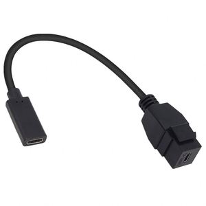 USB 3.1 Type-C ตัวเมีย USB Type C ตัวเมียติดแผงเต้ารับบนผนังสายเคเบิลอะแดปเตอร์0.2ม. สำหรับใส่กล้องคอมพิวเตอร์ - Product Image 4