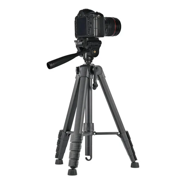 Alüminyum dijital dslr video kamera taşınabilir hafif büyük ağır Tripod DSLR SLR Nikon Canon Olympus kamera için