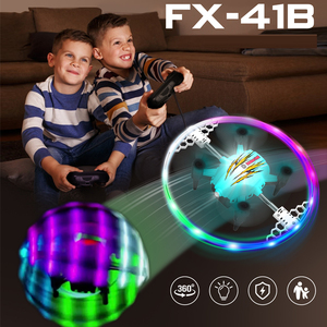 2025 новый детский мини-Дрон FX-41B FX41B 360 трюк Аврора шар RGB свет Защитный пластиковый классный пульт дистанционного управления для детей - Product Image 2