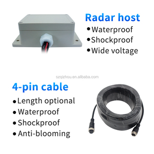Detección de línea de Color inversa de 24V, sensores de estacionamiento de camiones ultrasónicos, alarma de zumbador, sistema de asistencia de parachoques de Metal delantero y trasero, resistente al agua - Product Image 3