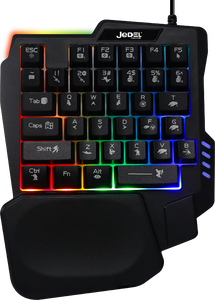 Mini teclado para juegos personalizado de fábrica Key Win, 35 teclas, interfaz USB ergonómica con una mano, luz LED colorida, escritorio mecánico - Product Image 2