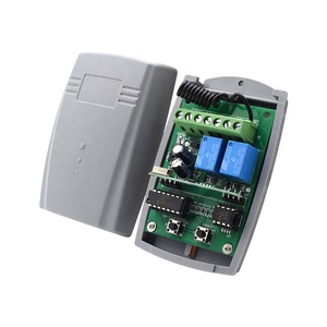 433MhzリモコンDC12V24Vワイヤレスリモートスイッチレシーバー2CHリレーモジュールレシーバーRF - Product Image 1