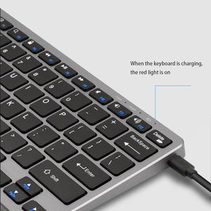 2,4G inalámbrico recargable Mini teclado delgado y combinación de mouse BT Keyboard Suite en stock - Product Image 2