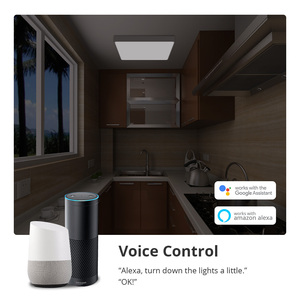 Zemismart 34W akıllı WiFi LED tavan lambası CCT RGB renkli arka işık Alexa Google ev Tuya çift katmanlı dim akıllı ev - Product Image 2