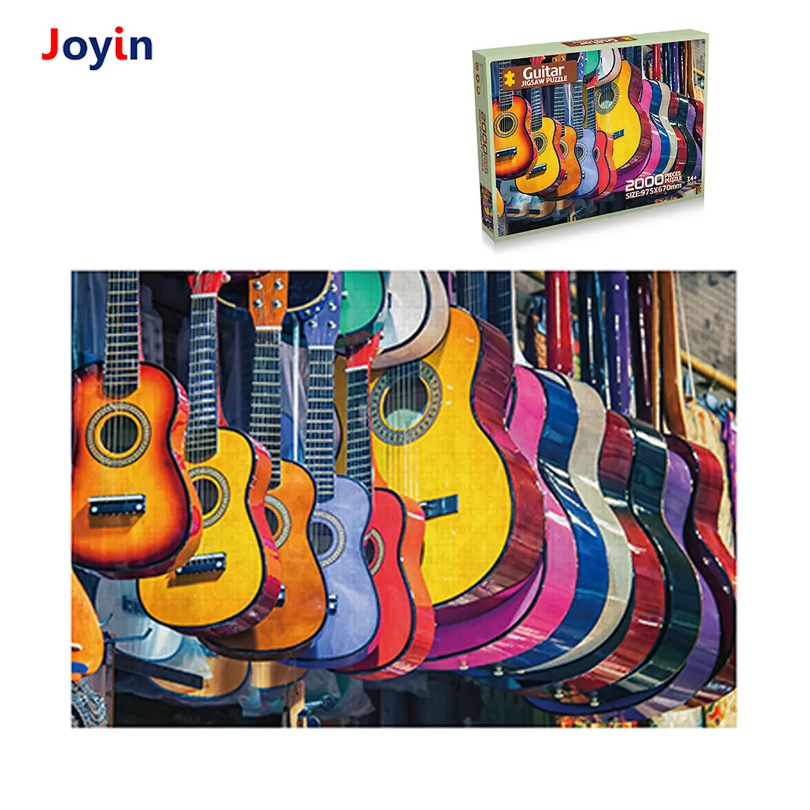 Puzzles Personnalisé Fabricant de L'éducation Jouer Jeu Enfants Puzzle pour Enfants Enfants Puzzle Jouet 2000 Pièce Guitare