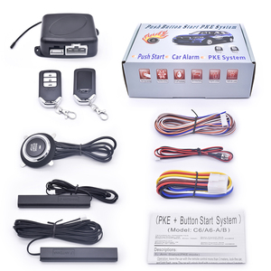 High Quality Basic Car <strong>Push</strong> <strong>Start</strong> System One <strong>Button</strong> Remote <strong>Start</strong> Engine Auto Security System Passive Keyless Kit Universal PKE - Product Image 1