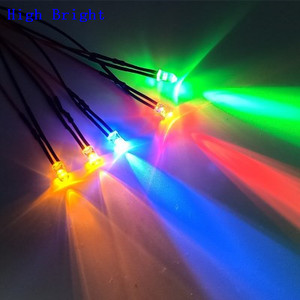 110V 220V 12V PreWired LED Emitting Diode Diffused 3 5ミリメートルLight 20センチメートルWire 0.5W - Product Image 2