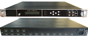 Coaxial RF 24 HD H264 1080P Full HD RF ISDBT Modulador codificador de TV por cable digital - Product Image 4