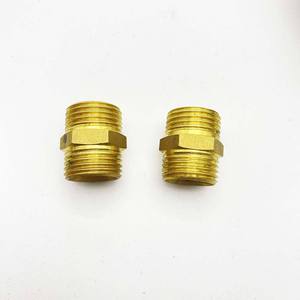 Custom Packaging 1/2\&quot; 3/4\&quot; Double Brass Hexagon Pipe Nipple Forged <strong>ASTM</strong> <strong>Water</strong> Quick Coupling NPT BSP 14mm - Product Image 5