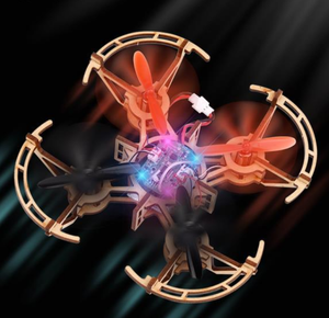 HS109 <strong>DIY</strong> Drone Kit Educational <strong>Toys</strong> for Kids Student Education RC Drone <strong>Self</strong> <strong>Assembly</strong> Kit Flash Light Remote Control Quadcopter - Product Image 6