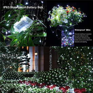 13キーで防水リモートコントロールフェアリーライトバッテリー式8モードタイマーストリング銅線LEDストリングライト - Product Image 6