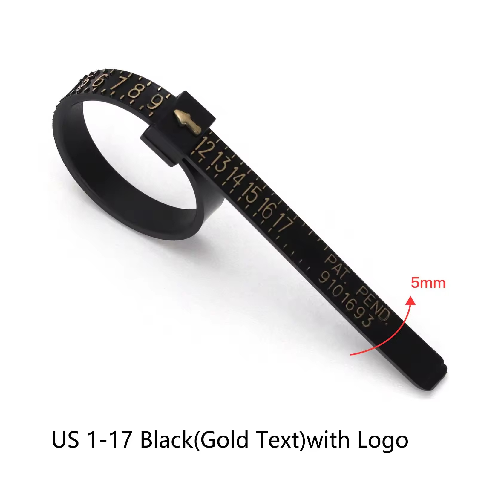 US 1-17 Black(Gold Text)with Logo